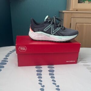 New Balance Charcoal and Light Green Running Shoes